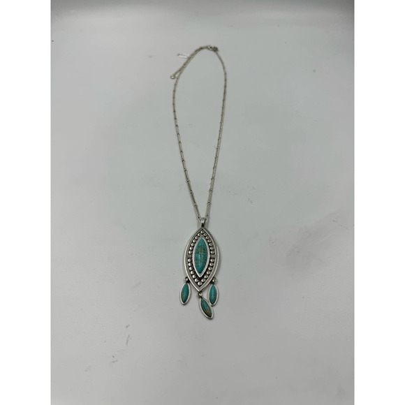 Brighton Pebble Dot Dream Convertible Necklace Silver Turquoise Women'sNWT